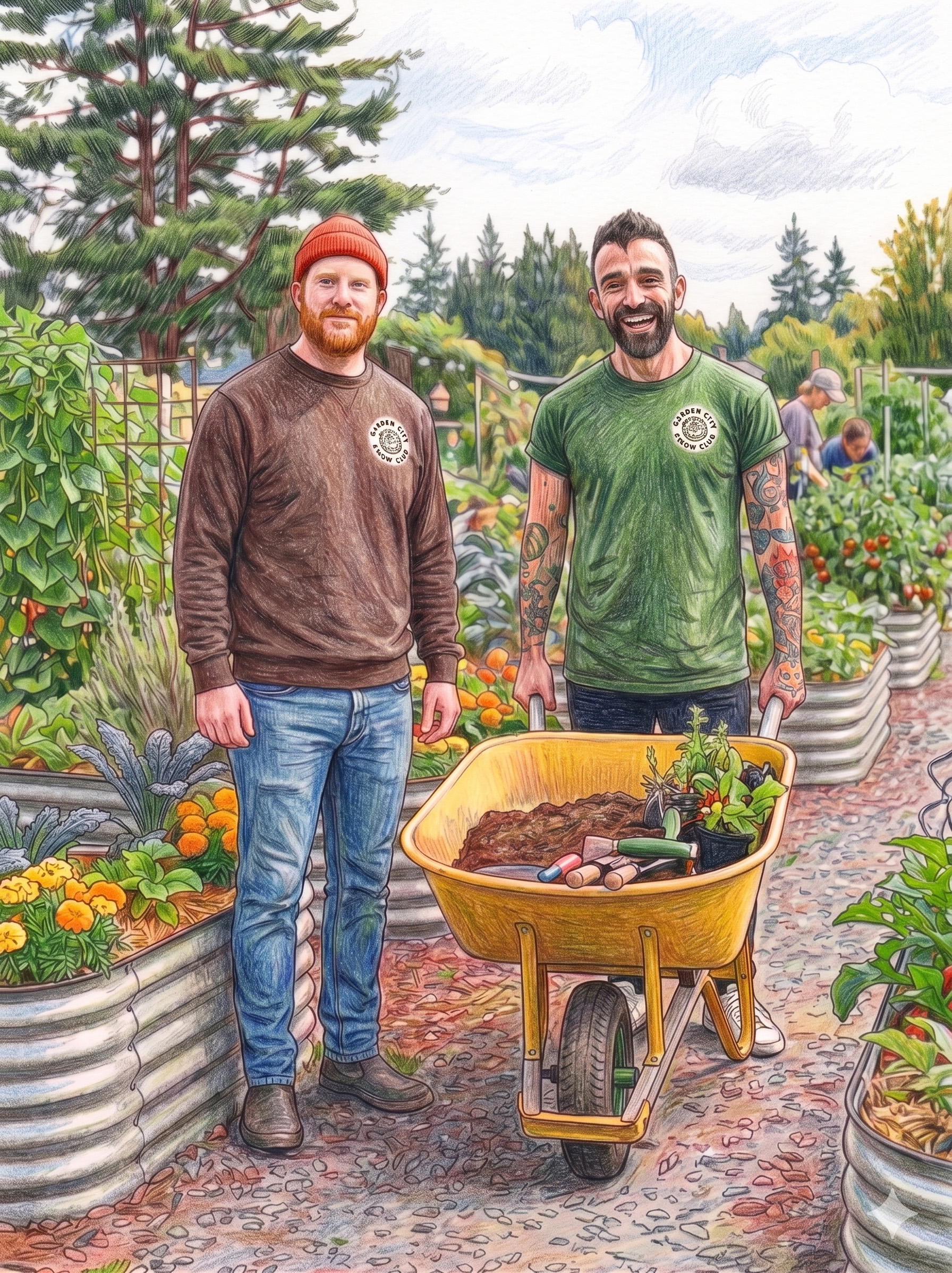 Adam and Kostas, founders of Garden City Grow Club